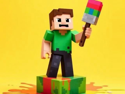 BTS Minecraft Coloring Game