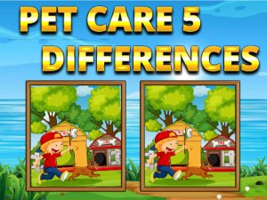 Pet Care 5 Differences Online Game