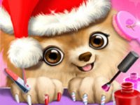 Christmas Salon: Santa and Pets Makeover Game
