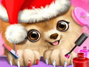 Christmas Salon: Santa and Pets Makeover Game