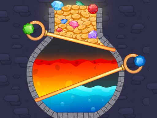 Pin Gems Rescue Puzzle Game