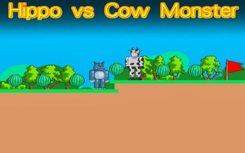 Hippo vs Cow Monster: Watermelon Adventure