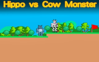 Hippo vs Cow Monster: Watermelon Adventure