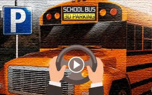 School Bus 3D Parking Game Online