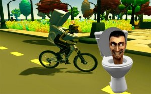Skibidi Toilet Bike Riding Online Game